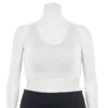 Plus Size Tek Gear® Racerback Low-Impact Sports Bra -Tek Gear Fashion 2750546 New White