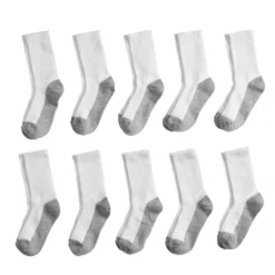 Boys Tek Gear® Lightweight 10-Pack Performance Crew Socks