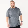 Big & Tall Tek Gear® Dry Tek Tee 1 Big & Tall Tek Gear® Dry Tek Tee -Tek Gear Fashion 3933692 Slate Gray