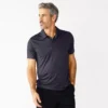 Men's Tek Gear® DryTek Polo 2 Men's Tek Gear® DryTek Polo -Tek Gear Fashion 3996367 Ash Black
