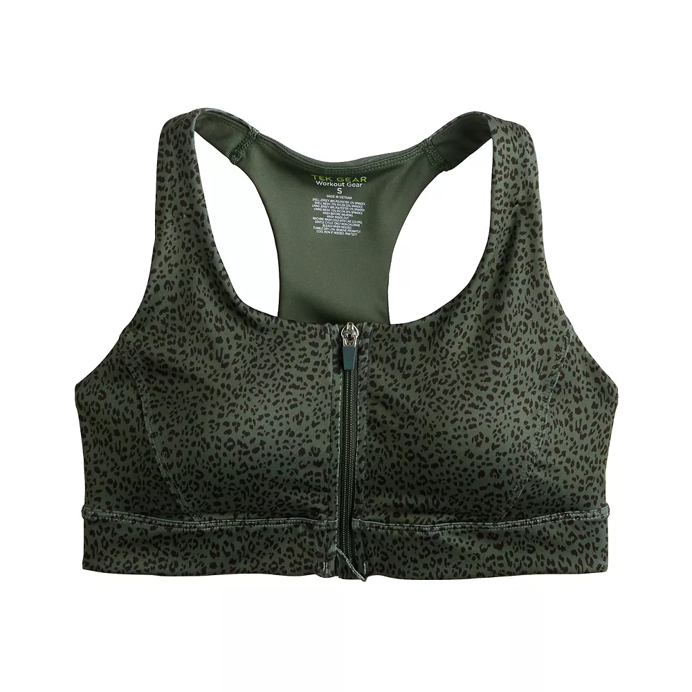Tek Gear® Zip-Front Medium-Impact Sports Bra 4 Tek Gear® Zip-Front Medium-Impact Sports Bra - Image 2