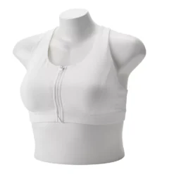 Plus Size Tek GearĀ® Zip-Front Medium Impact Sports Bra