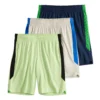 Men's Tek Gear® 3-Pack Dry Tek Shorts -Tek Gear Fashion 4840108 Green Navy Sahara Wind