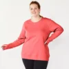 Plus Size Tek Gear® Ultrasoft Fleece Crewneck Sweatshirt 2 Plus Size Tek Gear® Ultrasoft Fleece Crewneck Sweatshirt -Tek Gear Fashion 5000133 Fanatic Pink