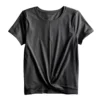 Girls 7-16 Tek Gear® Soft Tek Twist Hem Tee In Regular & Plus -Tek Gear Fashion 5005956 Mineral Black
