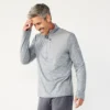 Men's Tek Gear® Mixed Media Pullover 2 Men's Tek Gear® Mixed Media Pullover -Tek Gear Fashion 5008406 Smokey Slate