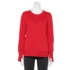 Petite Tek Gear® Ultrasoft Fleece Crewneck Sweatshirt 1 Petite Tek Gear® Ultrasoft Fleece Crewneck Sweatshirt -Tek Gear Fashion 5146364 Chicago Red
