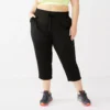 Plus Size Tek Gear® Weekend Straight-Leg Capris 2 Plus Size Tek Gear® Weekend Straight-Leg Capris -Tek Gear Fashion 5231581 Black