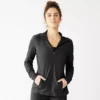 Women's Tek Gear® Essential Hooded Jacket 1 Women's Tek Gear® Essential Hooded Jacket -Tek Gear Fashion 5232469 Black