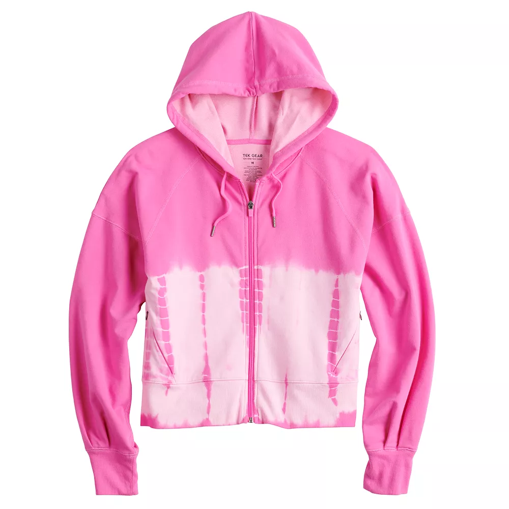 Women's Tek Gear® French Terry Crop Zip-Up Jacket 5 Women's Tek Gear® French Terry Crop Zip-Up Jacket - Image 3