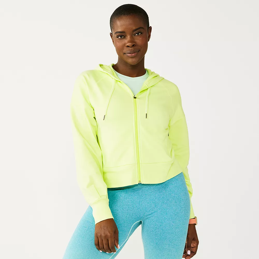Women's Tek Gear® French Terry Crop Zip-Up Jacket 3 Women's Tek Gear® French Terry Crop Zip-Up Jacket