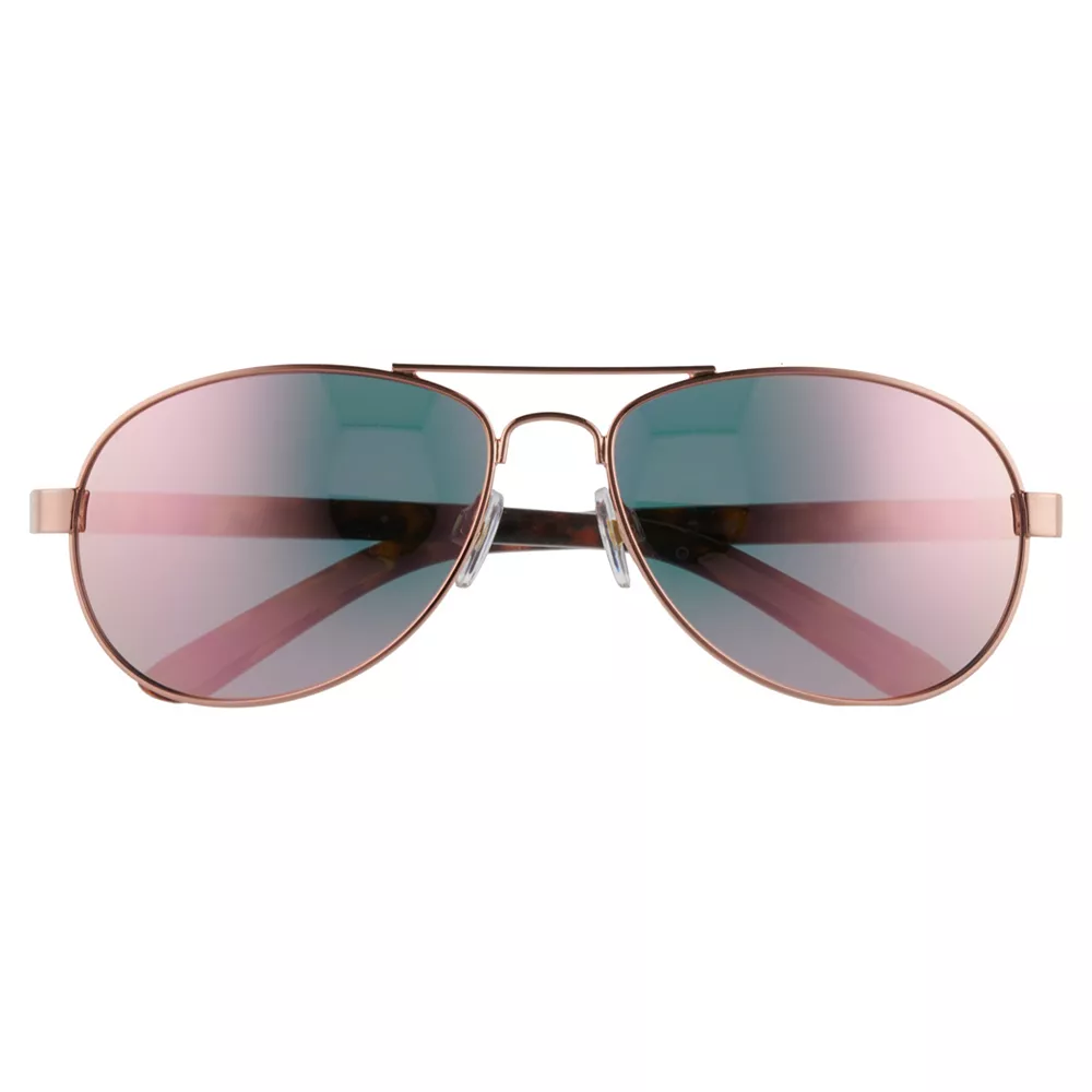 Women's Tek Gear® 58mm Aviator Mirrored Lens Sunglasses 5 Women's Tek Gear® 58mm Aviator Mirrored Lens Sunglasses - Image 3