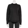 Women's Tek Gear® Ultrasoft Fleece Mockneck Sweatshirt -Tek Gear Fashion 5523249 Black
