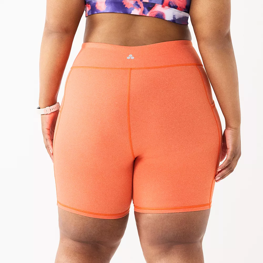 Plus Size Tek Gear® 7-in. Brushed High-Waisted Bike Shorts 4 Plus Size Tek Gear® 7-in. Brushed High-Waisted Bike Shorts - Image 2