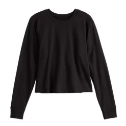 Women's Tek Gear® Easy French Terry Raw-Seam Tee -Tek Gear Fashion 5562562 ALT2