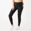 Petite Tek Gear® Ultrastretch High-Waisted 7/8 Leggings With Side Pockets -Tek Gear Fashion 5567569 Black