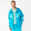 Men's Tek Gear® Windbreaker Jacket -Tek Gear Fashion 5614924 Teal Vertical Dye