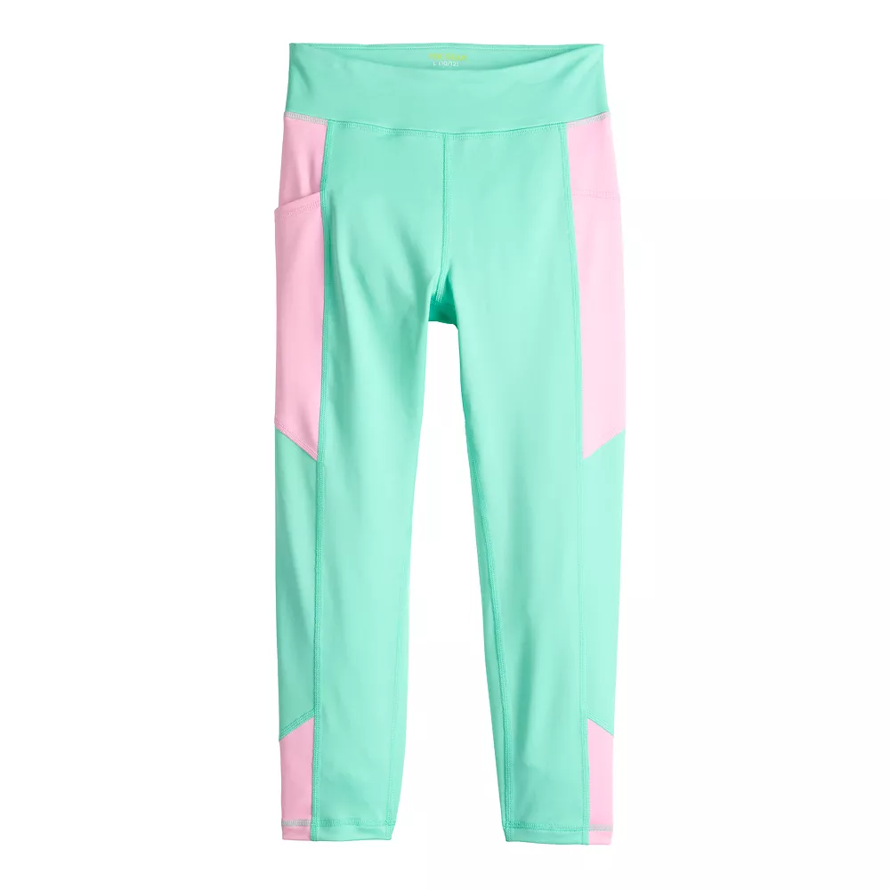 Girls 7-16 Tek Gear® Colorblock Performance 7/8 Leggings In Regular & Plus 3 Girls 7-16 Tek Gear® Colorblock Performance 7/8 Leggings In Regular & Plus