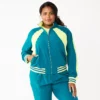 Plus Size Tek Gear® Woven Tracksuit Jacket -Tek Gear Fashion 5638591 Night Life Teal