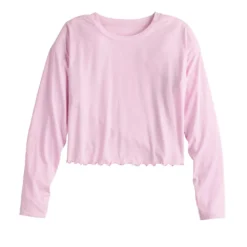 Women's Tek Gear® Lettuce-Edge Cross-Back Top -Tek Gear Fashion 5653063 ALT2