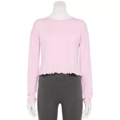 Women's Tek Gear® Lettuce-Edge Cross-Back Top