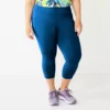 Plus Size Tek Gear® Ultrastretch Pocket High-Waisted Capri Leggings