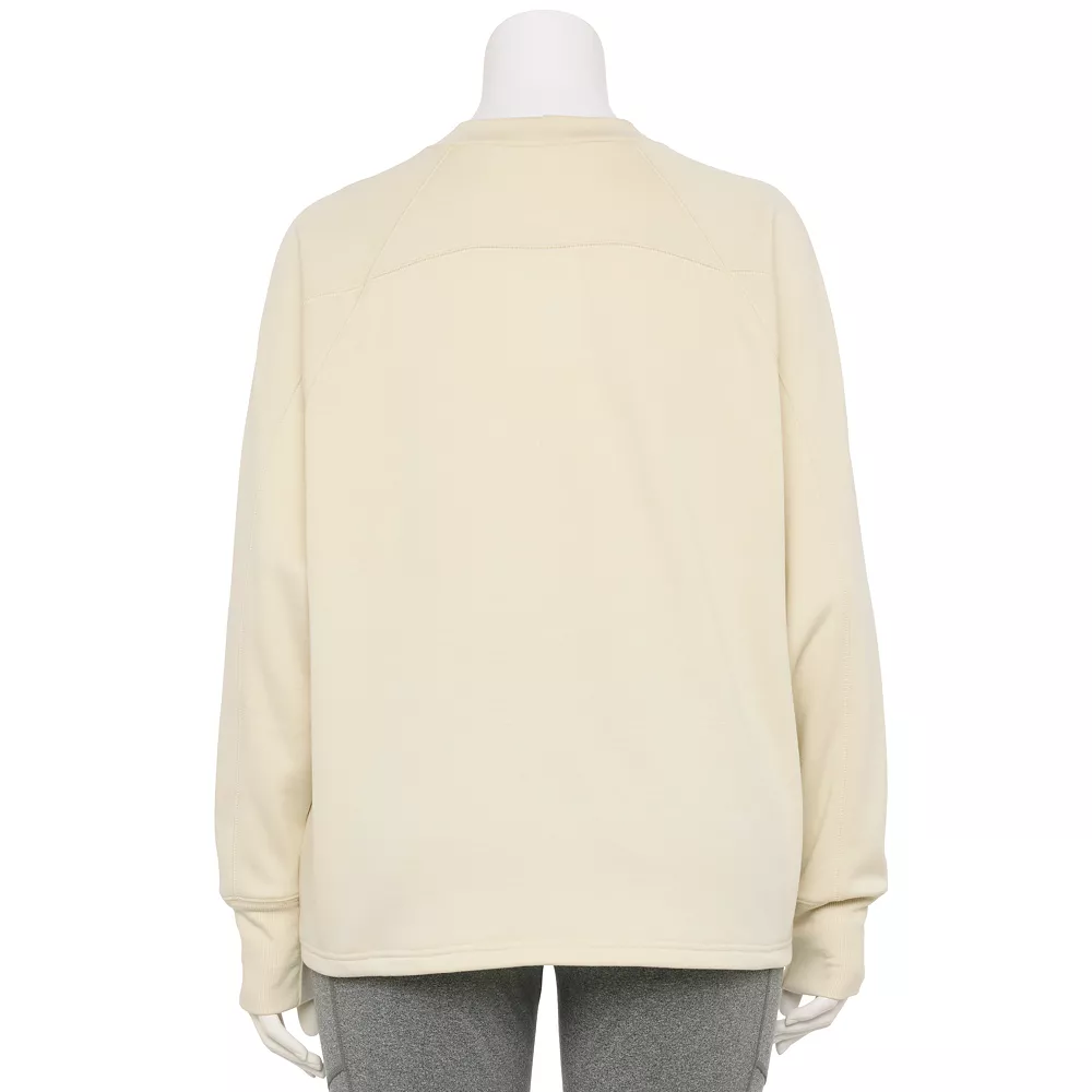 Plus Size Tek Gear® Stretch Fleece Mockneck Sweatshirt 4 Plus Size Tek Gear® Stretch Fleece Mockneck Sweatshirt - Image 2