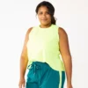 Plus Size Tek Gear® Cinched-Back Tank -Tek Gear Fashion 5667286 Real Lemon