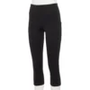 Petite Tek Gear® Ultrastretch Pocket High-Waisted Capri Leggings 2 Petite Tek Gear® Ultrastretch Pocket High-Waisted Capri Leggings -Tek Gear Fashion 5675455 Black